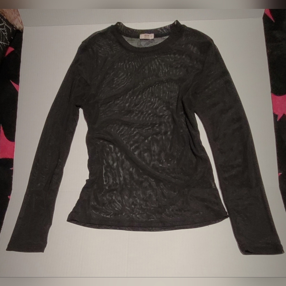 Ardene ~ Sheer Black Top ~ LARGE